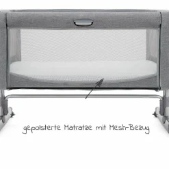 Beistell- & Reisebett Roomie inkl. Matratze & Transporttasche - Gray Flanel - Kollektion 2025