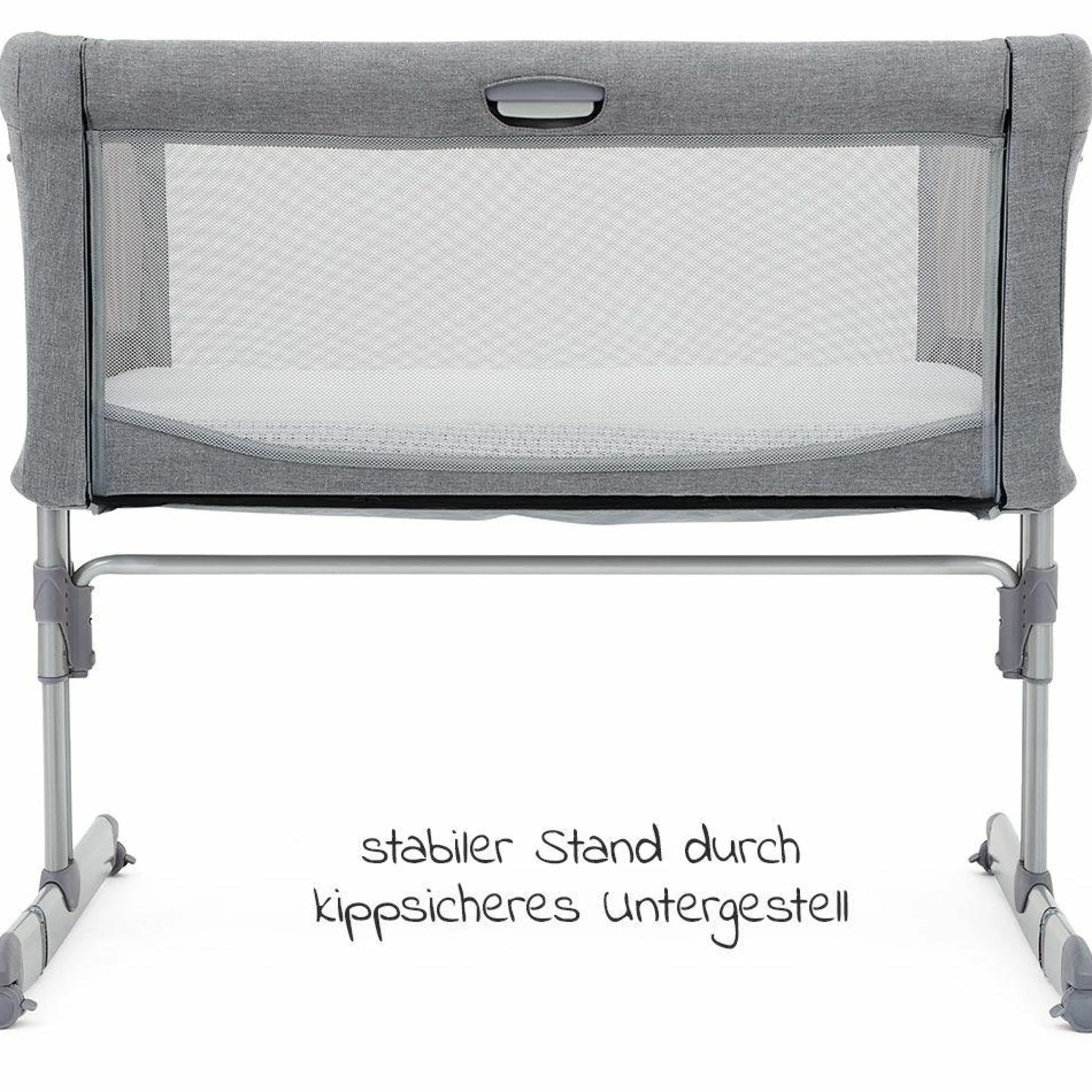 Beistell- & Reisebett Roomie inkl. Matratze & Transporttasche - Gray Flanel - Kollektion 2025