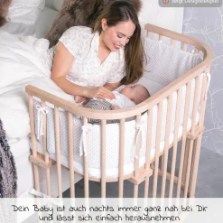 Beistellbett Boxspring - Natur unbehandelt - Kollektion 2024