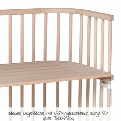 Beistellbett Boxspring - Natur unbehandelt - Kollektion 2024