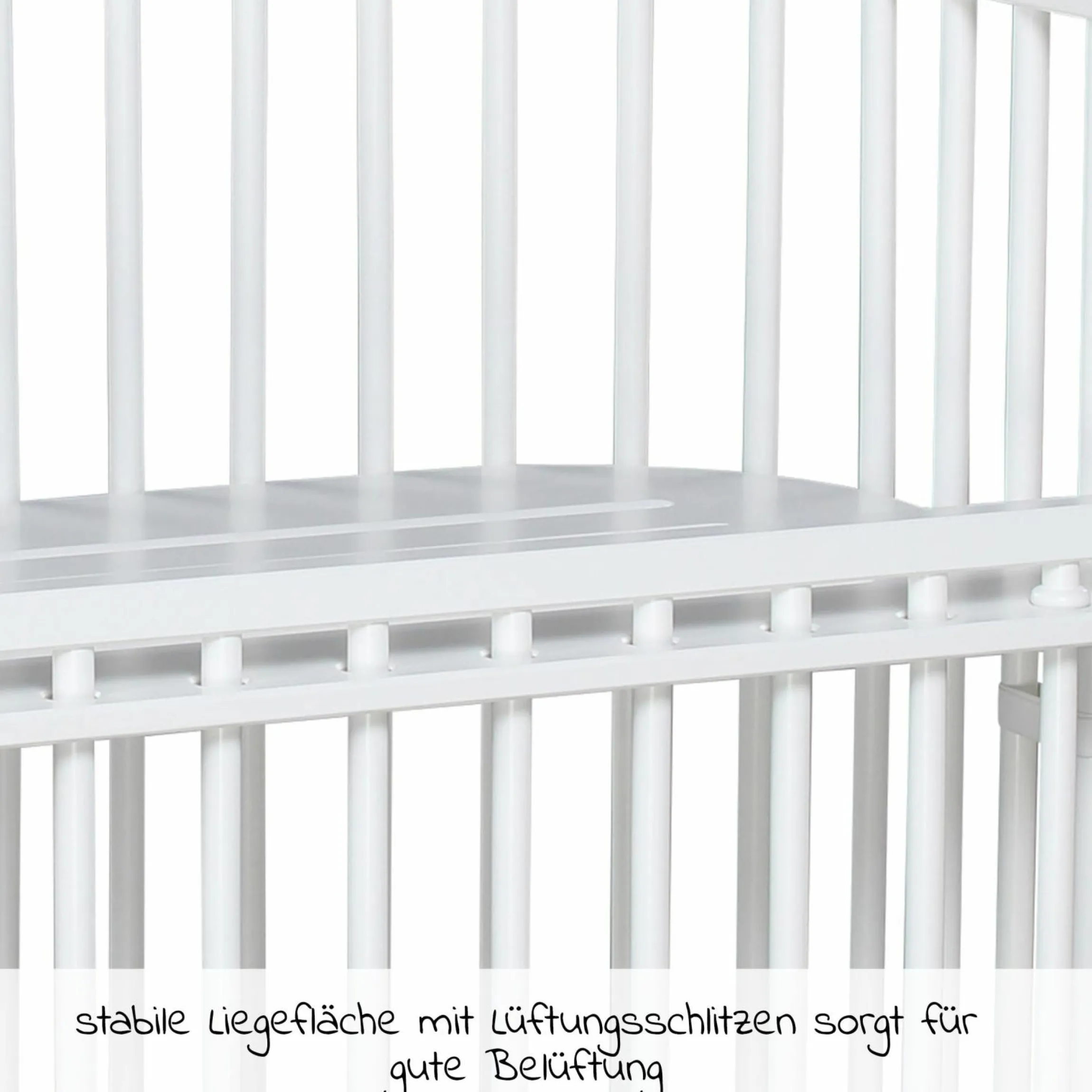 Beistellbett Boxspring Comfort Plus - Weiß lackiert - Kollektion 2024