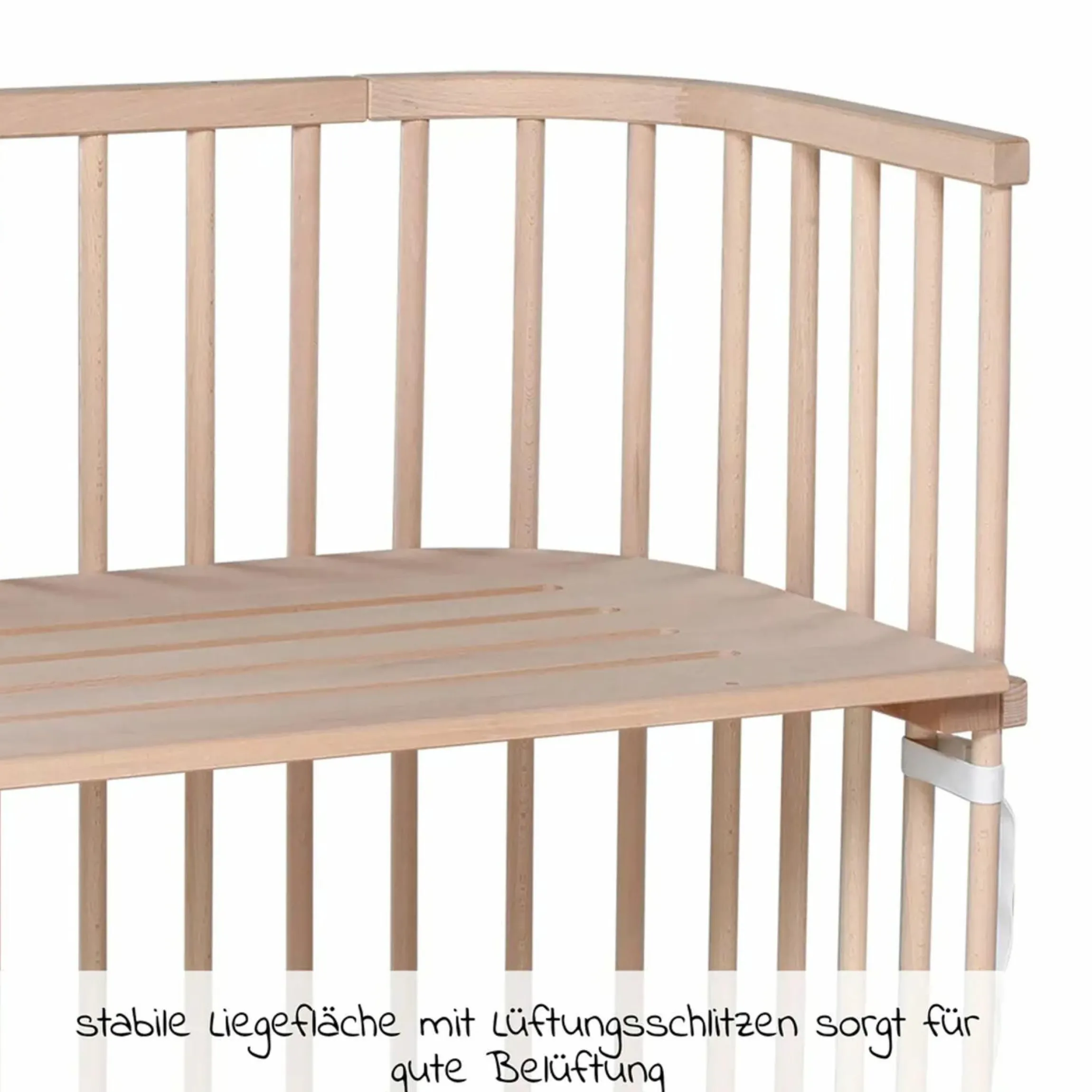 Beistellbett Boxspring inkl. Gratis Matratze Classic Soft - Natur unbehandelt - Kollektion 2024