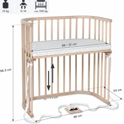 Beistellbett Boxspring inkl. Gratis Matratze Classic Soft - Natur unbehandelt - Kollektion 2024