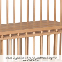 Beistellbett Maxi Comfort Plus - Natur lackiert - Kollektion 2024