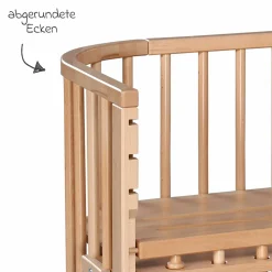 Beistellbett Maxi Comfort Plus - Natur lackiert - Kollektion 2024