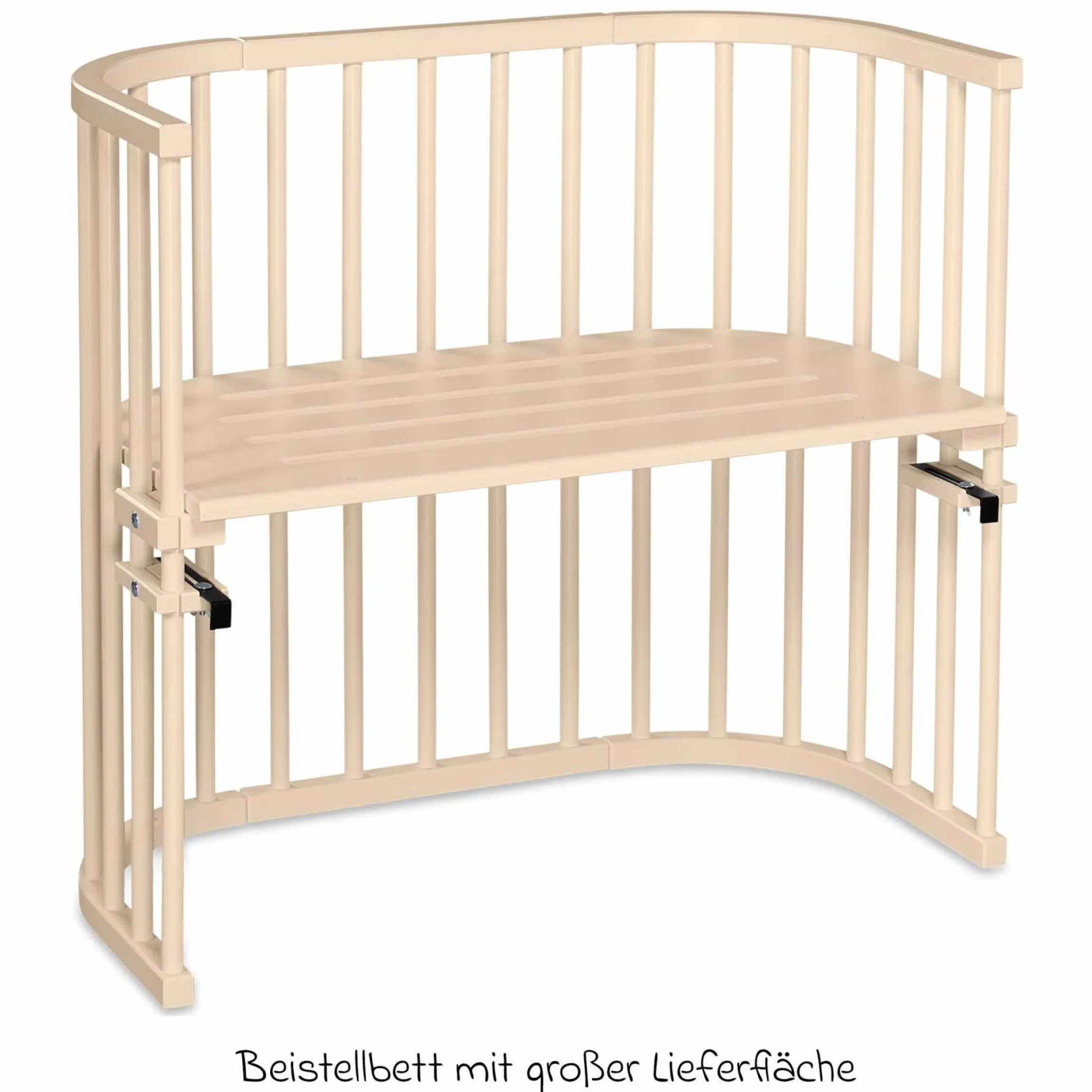 Beistellbett Original - Beige lackiert - Kollektion 2024