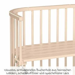 Beistellbett Original - Beige lackiert - Kollektion 2024