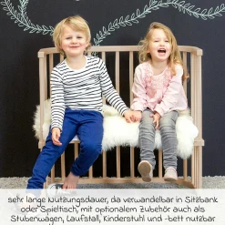 Beistellbett Original - Beige lackiert - Kollektion 2024
