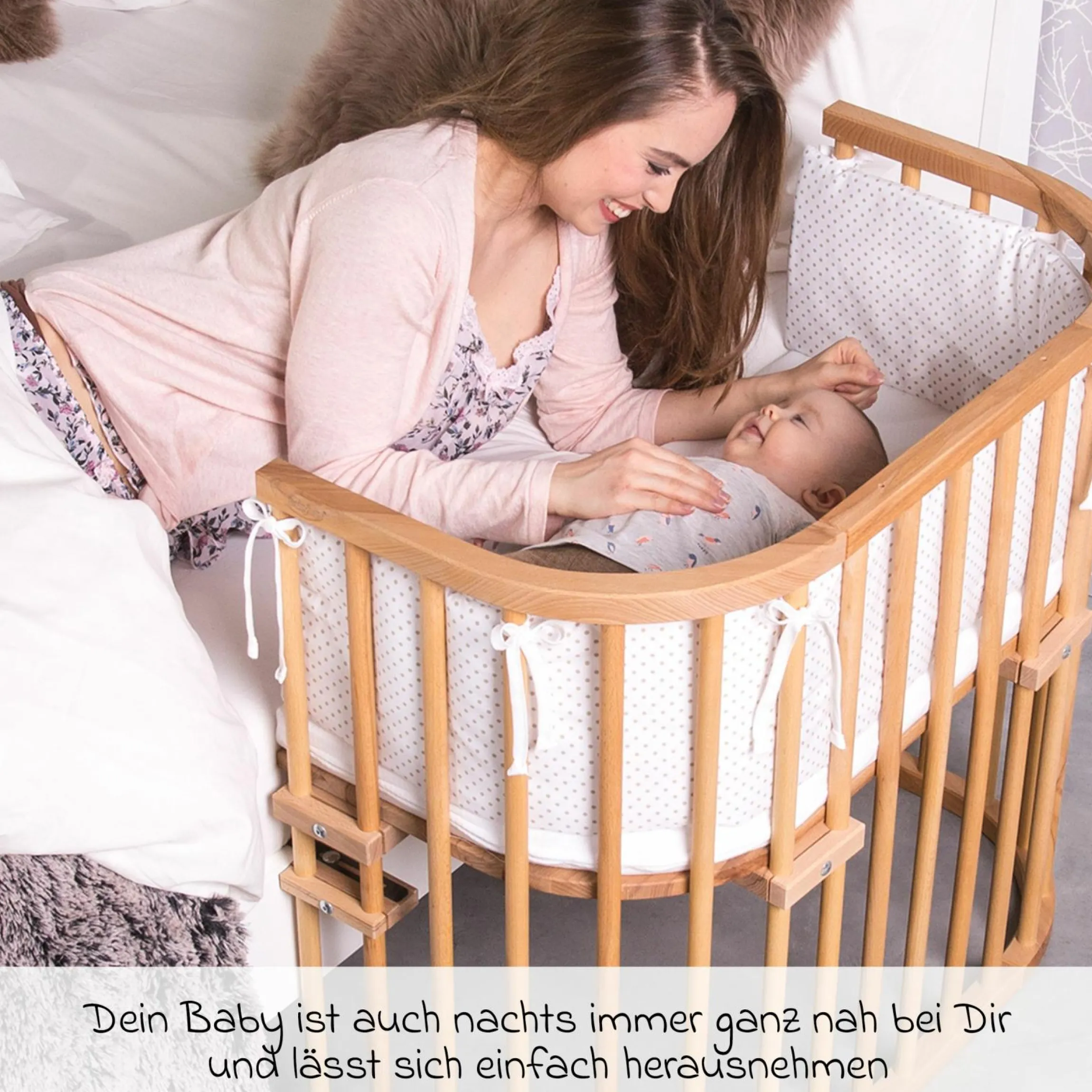 Beistellbett Original - Kernbuche geölt - Kollektion 2024