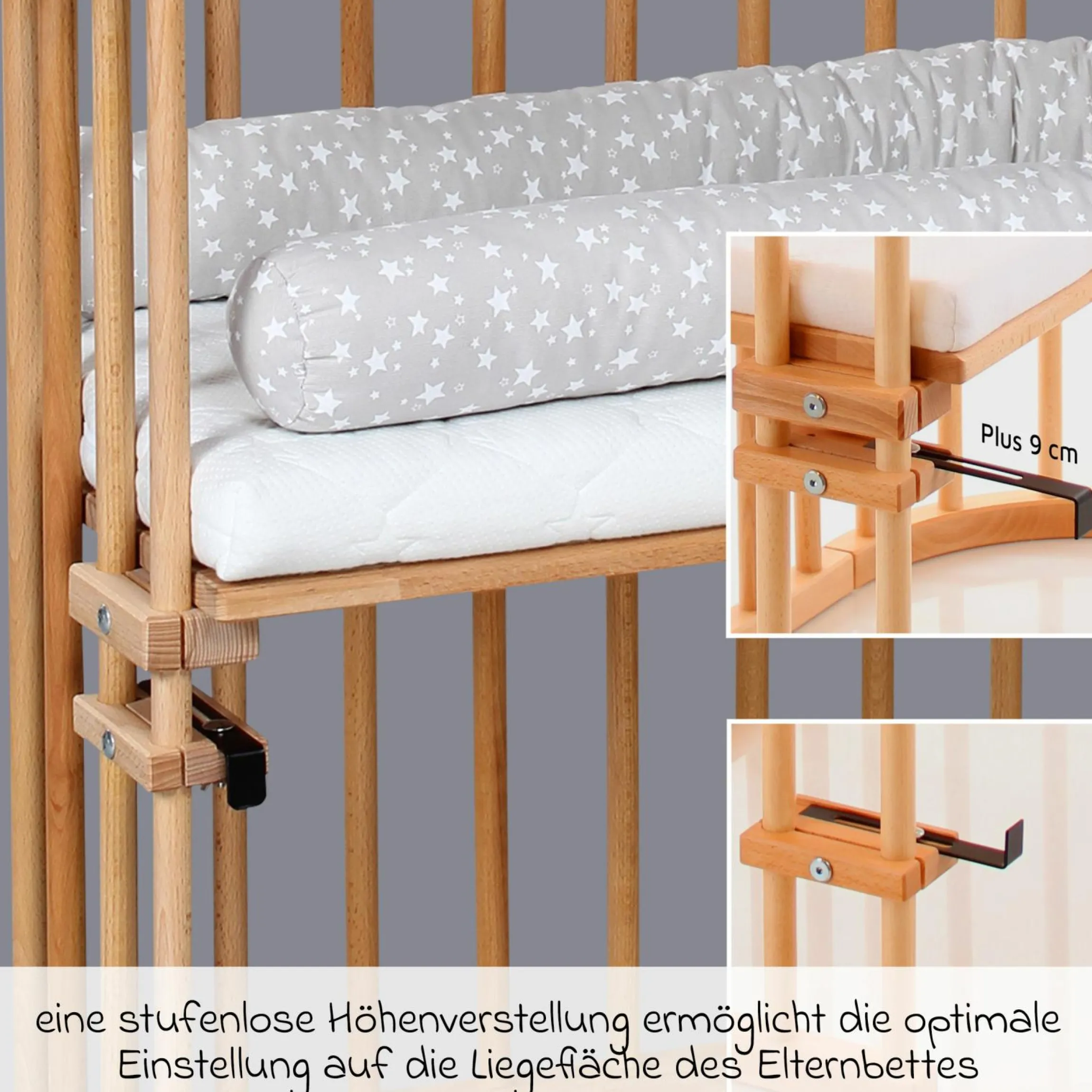 Beistellbett Original - Kernbuche geölt - Kollektion 2024