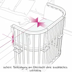 Beistellbett Original - Natur unbehandelt - Kollektion 2024