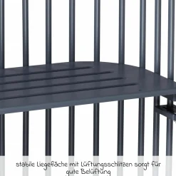 Beistellbett Original - Schiefergrau lackiert - Kollektion 2024