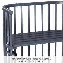 Beistellbett Original - Schiefergrau lackiert - Kollektion 2024