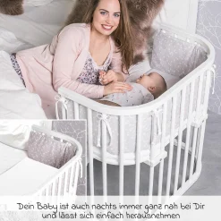 Beistellbett Original - Weiß lackiert - Kollektion 2024