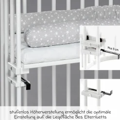 Beistellbett Original - Weiß lackiert - Kollektion 2024