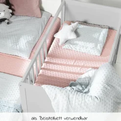 Beistellbett und Kinderbett Hamburg 60 x 120 cm - Taupe