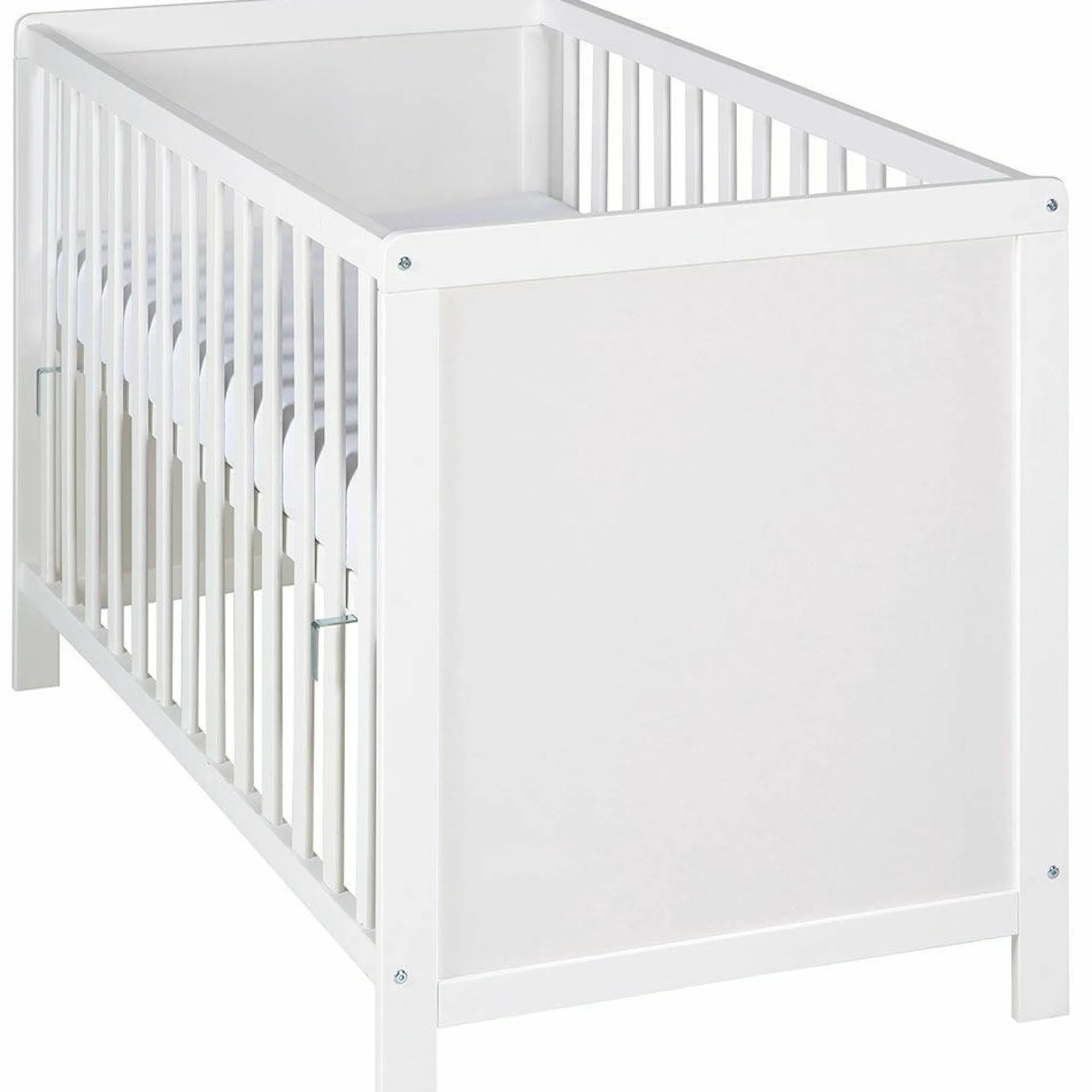 Beistellbett und Kinderbett Hamburg 60 x 120 cm - Weiß