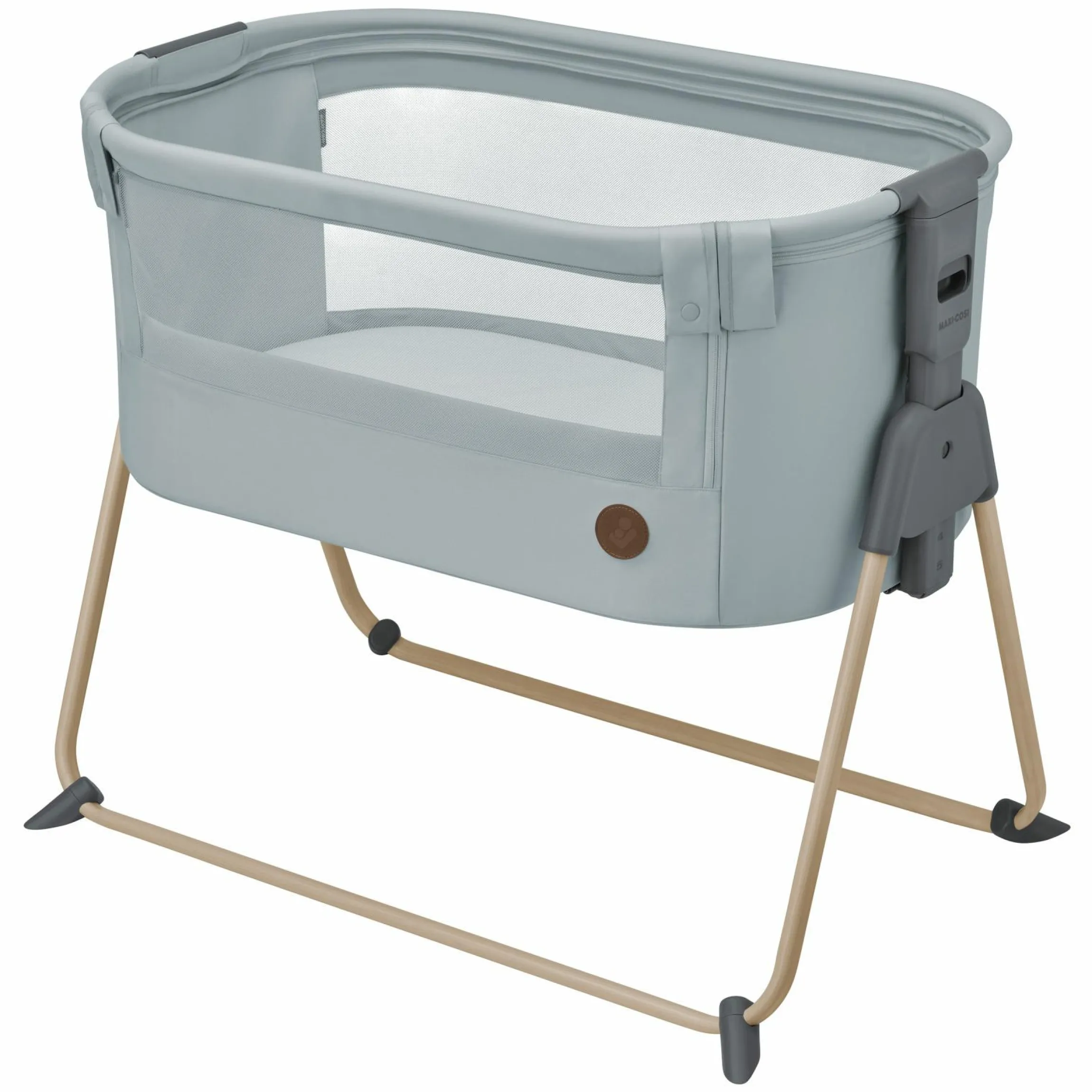 Beistellbettchen Tori Beyond Eco Care ab Geburt - 6 Monate inkl. Matratze & Tragetasche - Grey - Kollektion 2025