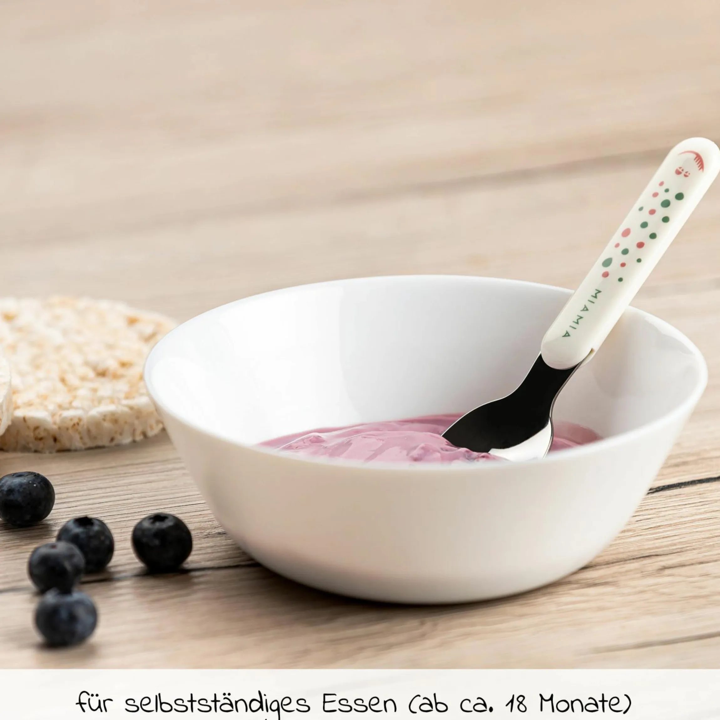 Besteck-Set 6-teilig - Punkte - Weiß