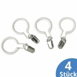 Bettdeckenhalter 4er Pack - Weiß