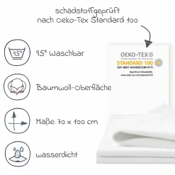 Betteinlage wasserdicht 70 x 100 cm