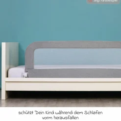 Bettgitter Lara mit Klappmechanismus für Standard- und Boxspringbetten inkl. Spanngurt - Mint
