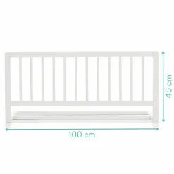 Bettgitter Lea aus massivem Buchenholz 100 x 45 cm - Weiß