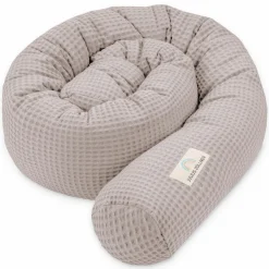 Bettschlange Waffelpique 180 cm - Nougat
