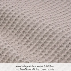 Bettschlange Waffelpique 180 cm - Nougat