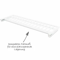 Bettschutzgitter Classic Weiß 90 cm - Buche massiv