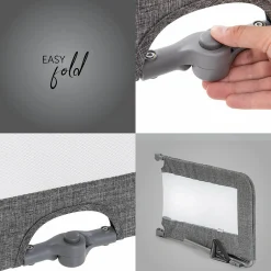 Bettschutzgitter Sleep'n Safe Plus XL 150 cm - Melange Grey