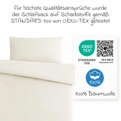 Bettwäsche 100 x 135 cm / 40 x 60 cm - Uni - Beige