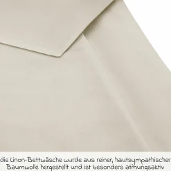 Bettwäsche 100 x 135 cm / 40 x 60 cm - Uni - Beige