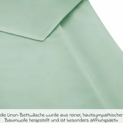 Bettwäsche 80 x 80 cm / 35 x 40 cm - Uni - Icegreen
