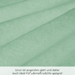 Bettwäsche 80 x 80 cm / 35 x 40 cm - Uni - Icegreen