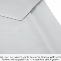 Bettwäsche 80 x 80 cm - Uni - Grau