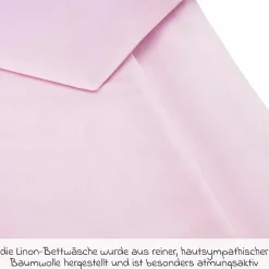 Bettwäsche 80 x 80 cm - Uni Rosa