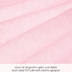 Bettwäsche 80 x 80 cm - Uni Rosa