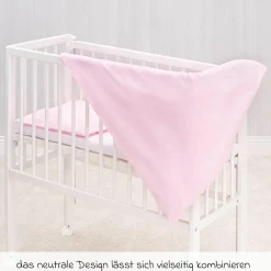 Bettwäsche 80 x 80 cm - Uni Rosa