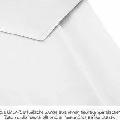 Bettwäsche 80 x 80 cm - Uni Weiß