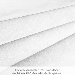 Bettwäsche 80 x 80 cm - Uni Weiß