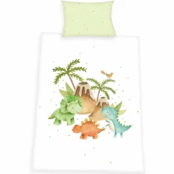 Bettwäsche Flanell 100 x 135 cm - Dinos