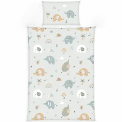 Bettwäsche Flanell 100 x 135 cm - Elephants