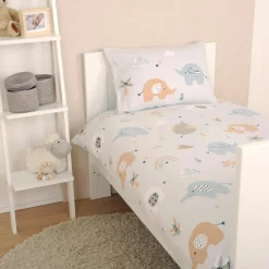 Bettwäsche Flanell 100 x 135 cm - Elephants