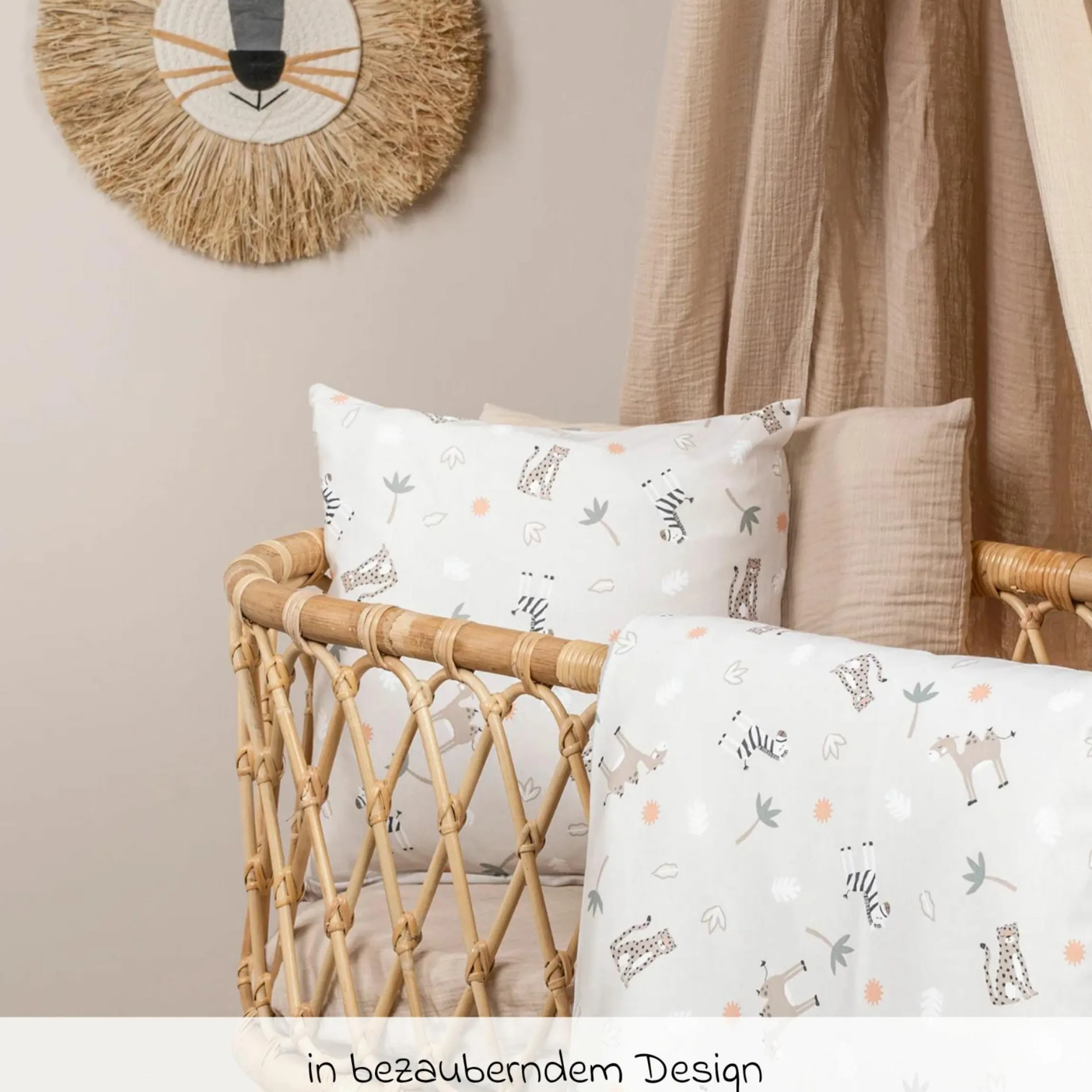 Bettwäsche Jersey 80 x 80 / 35 x 40 cm - Savanne Beige