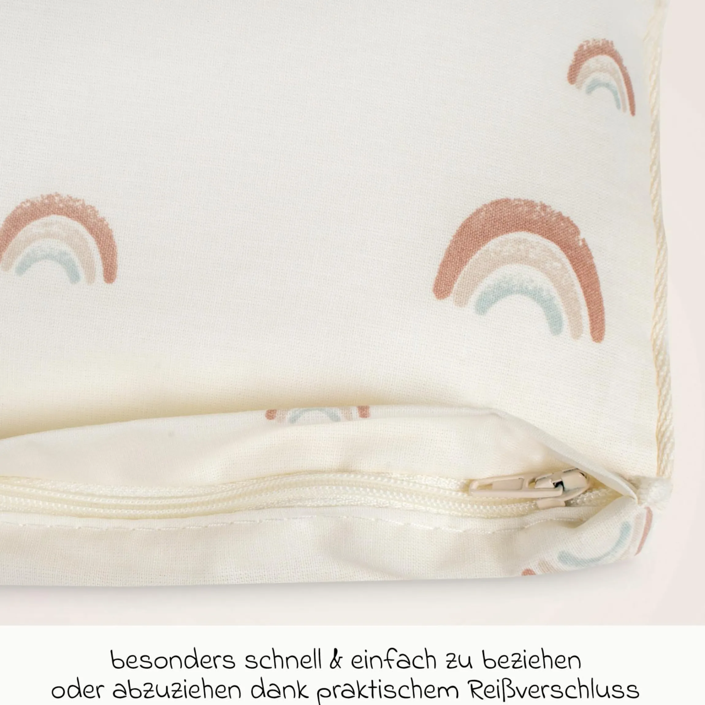 Bettwäsche Organic 80 x 80 / 35 x 40 cm - Rainbow