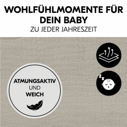 Bezug für Alpha Newborn Bouncer (atmungsaktiv & einfach waschbar) - Beige