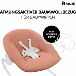 Bezug für Alpha Newborn Bouncer (atmungsaktiv & einfach waschbar) - Cork