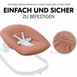 Bezug für Alpha Newborn Bouncer (atmungsaktiv & einfach waschbar) - Cork