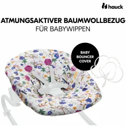 Bezug für Alpha Newborn Bouncer (atmungsaktiv & einfach waschbar) - Floral Beige
